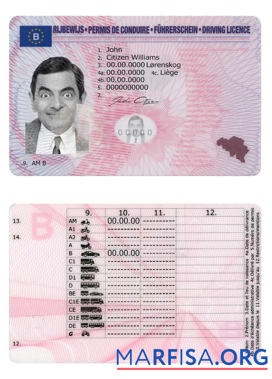 Blank Belgium DL version 2 sample